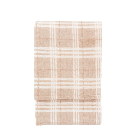 Checkmate Rolled Fleece Almond 1400x1800mm