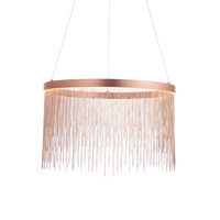 Zelma 1 Pendant Light Brushed Copper