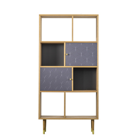 Witryna Newbury Oak Grey 800 x 300 x 1600 mm