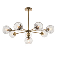 Allegra 8 Pendant Light Antique Brass