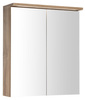 KAWA STRIP szafka z lustrem, oświetlenie LED 60x70x22cm, dąb emporio
