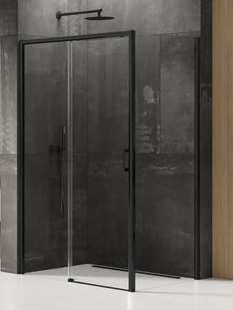 Kabina prysznicowa PRIME BLACK 1D prostokątna L 100x75x200 szkło czyste 6mm Active Shield 2.0