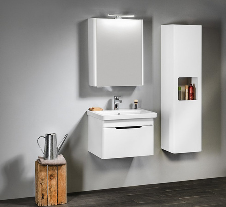 ELLA szafka umywalkowa 56,5x39x43cm, szuflada, biała