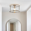 Hopton 1 Ceiling Light Antique Brass