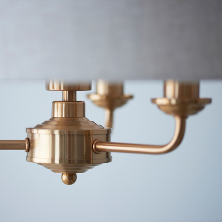 Highclere 3 Pendant Vintage Brass