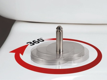 EDITA deska WC, SLIM, Soft Close, Easy Take, biały