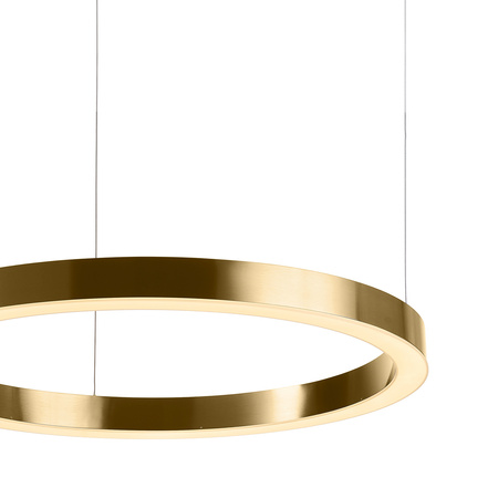 Lampa wisząca CIRCLE 80 cm - LED, ring mosiądz szczotkowany