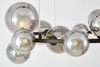 NOWOCZESNA LAMPA WISZĄCA CZARNO-DYMIONY MERIDO W15