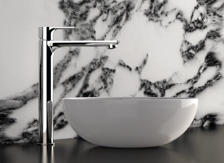 PAX bateria umywalkowa wysoka z przedłużoną wylewką, chrom