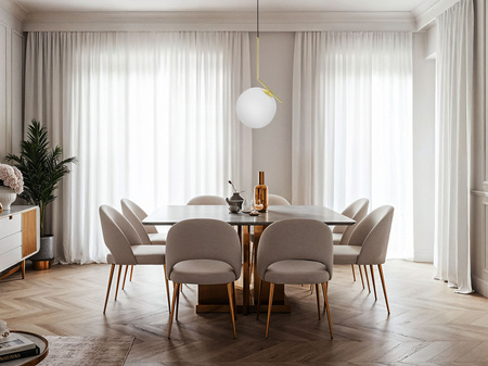 NOWOCZESNA LAMPA WISZĄCA KLASYCZNE ZŁOTO SORENTO D30