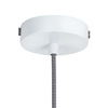 Lampa wisząca SAUCER 45 cm -  biała minimalistyczna oprawa do wnętrz nowoczesnych