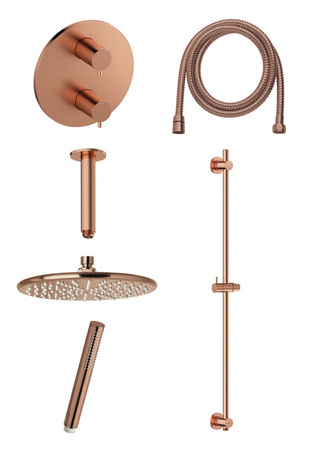 Osier SR 2 - Complete concealed shower system szczotkowana miedź pvd