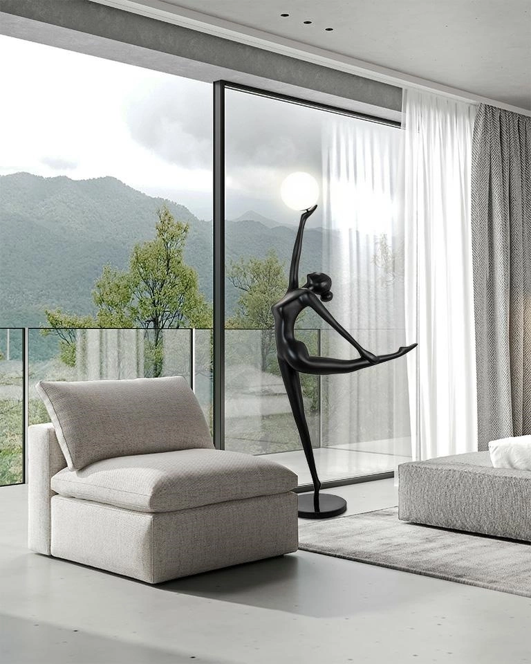 MOOSEE lampa podlogowa HUMAN BALLERINA wlokno szklane