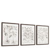 Obraz w ramie „Evergreen” – czarny, 50 × 3 × 60 cm, zestaw 3 szt.