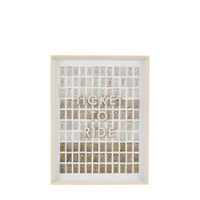 Ticket to Ride Framed Art 640x60x840mm