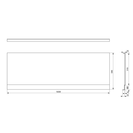 PLAIN NIKA obudowa do wnęki, 165x59cm