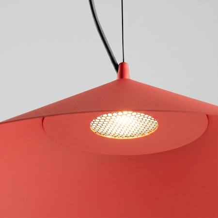 Lampa wisząca FINT czerwona LED 4000K