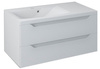 WAVE szafka umywalkowa 90x45x48cm, lewa, biała