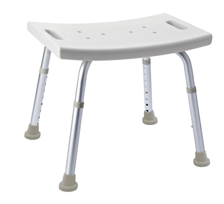 HANDICAP Taboret łazienkowy, regulowana wysokość, biały