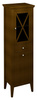 CROSS szafka wysoka z koszem na bieliznę 49x170x39cm, prawa, buk