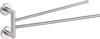X-STEEL obrotowy wieszak na ręczniki podwójny 370mm, stal nierdzewna mat
