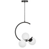 NOWOCZESNA LAMPA WISZĄCA CZARNA BONIO W3