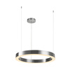 Lampa wisząca CIRCLE 60 cm - LED, ring nikiel szczotkowany