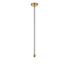 Eltham 1 Pendant Light Brushed Aged Brass/Black