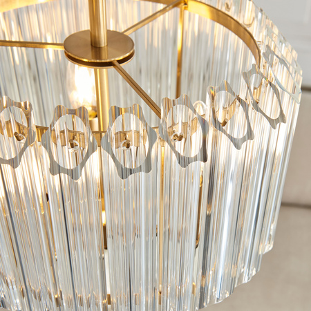 Valentina 3 Pendant Light Brushed Aged Brass