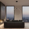 Lampa wisząca ACIRCULO 50 cm - czarny ring LED