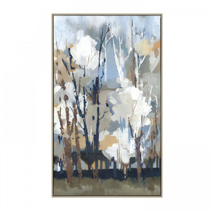 Silversong Birch Framed Canvas 670x28x400mm