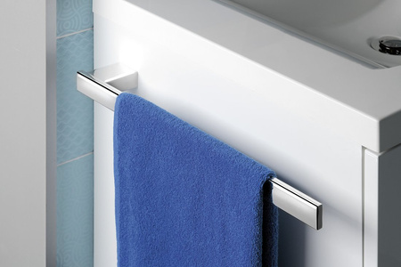 BELLA wieszak na ręcznik na lewy bok szafki 400mm, chrom