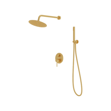 Podtynkowy zestaw prysznicowy z deszczownicą Orion Brushed Gold