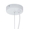 Lampa wisząca STONE FLAT 60 cm - biała lampa w stylu japandi