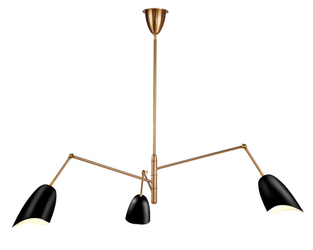 Lampa wisząca RAGNO czarna 150 cm