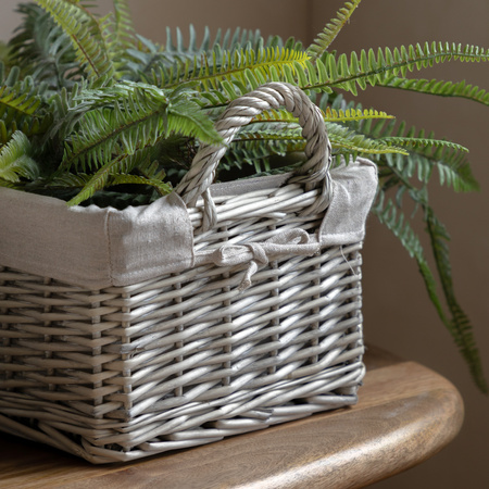 Rama Lined Baskets Natural S/3 470x330x200mm