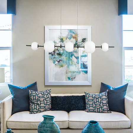 Lampa wisząca MILA czarna 140 cm