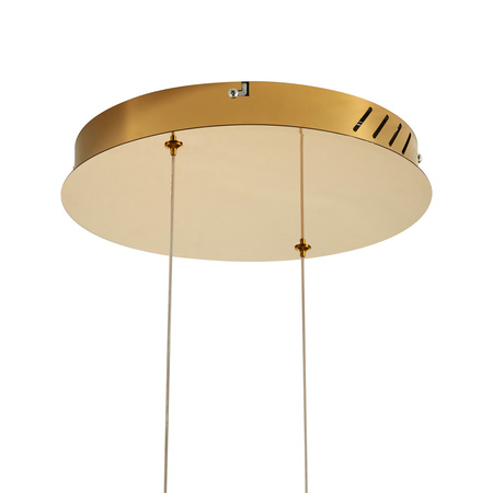 Lampa wisząca CIRCLE 2 80+80 cm - LED, ringi złoty połysk na 1 podsufitce