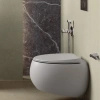Zestaw CLOUD Miska WC podwiesz. Rimless 56x40 cm biały połysk & deska WC W/O biały mat