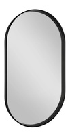AVONA lustro w ramie 40x70cm, owalne, czarny mat