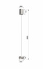 6039-103 QUIBERON Lampa pojedyncza nikiel szampański