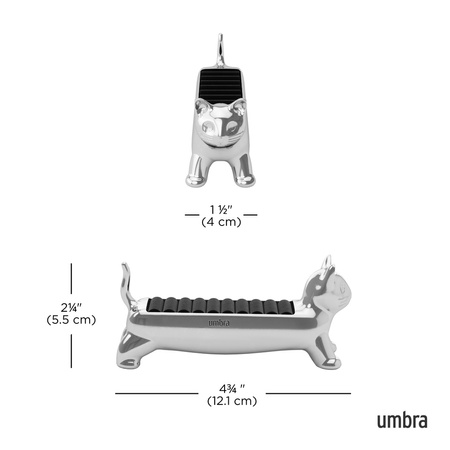 UMBRA organizer na pierścionki ALI CAT    chrom