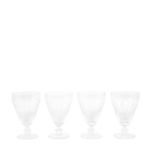 Swirl Wine Glass Clear (4pk) 92x92x145mm