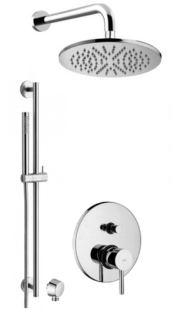 Zestaw natryskowy podtynkowy ze sztycą L-400mm fi-30cm SLIM-Paffoni/kolekcja Stick