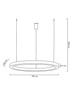 MOOSEE lampa wisząca RING 100 srebrna
