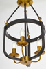 LAMPA WISZĄCA LOFT CZARNO-MOSIĘŻNA BERLING W3