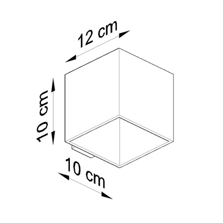 Kinkiet QUAD 1 ultramaryna