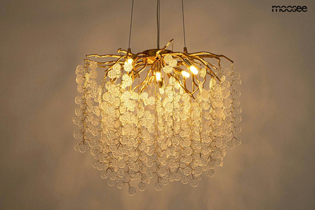 MOOSEE lampa wisząca RIVIERA 60 złota / clear