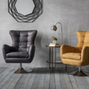 Krzesło obrotowe Bristol w kolorze antycznego hebanu 700 x 810 x 950 mm