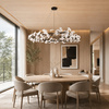 Lampa wisząca BOTANIKA 150 cm - czarna, G9, regulowana, designerska